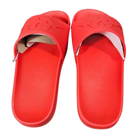 Kappa Authentic Caius 2 Unisex SZ 4 slides Red A1J Beach Vacation - Picture 3 of 8